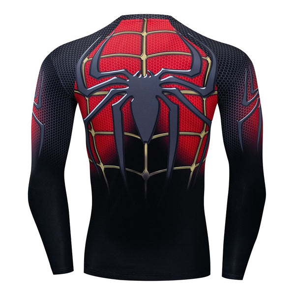 SPIDERMAN Long Sleeve Compression Shirt for Men – ME SUPERHERO