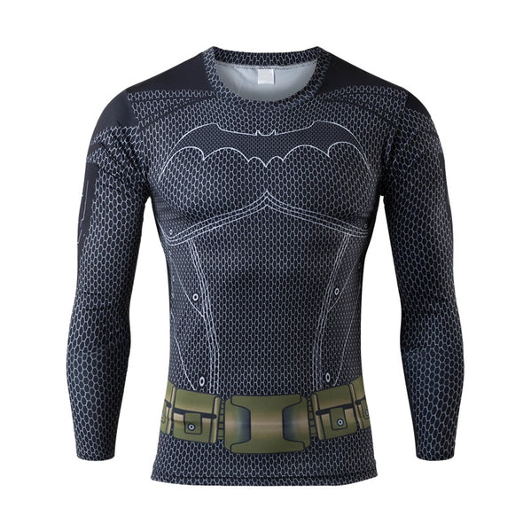 BATMAN Long Sleeve Compression Shirt for Men – I AM SUPERHERO