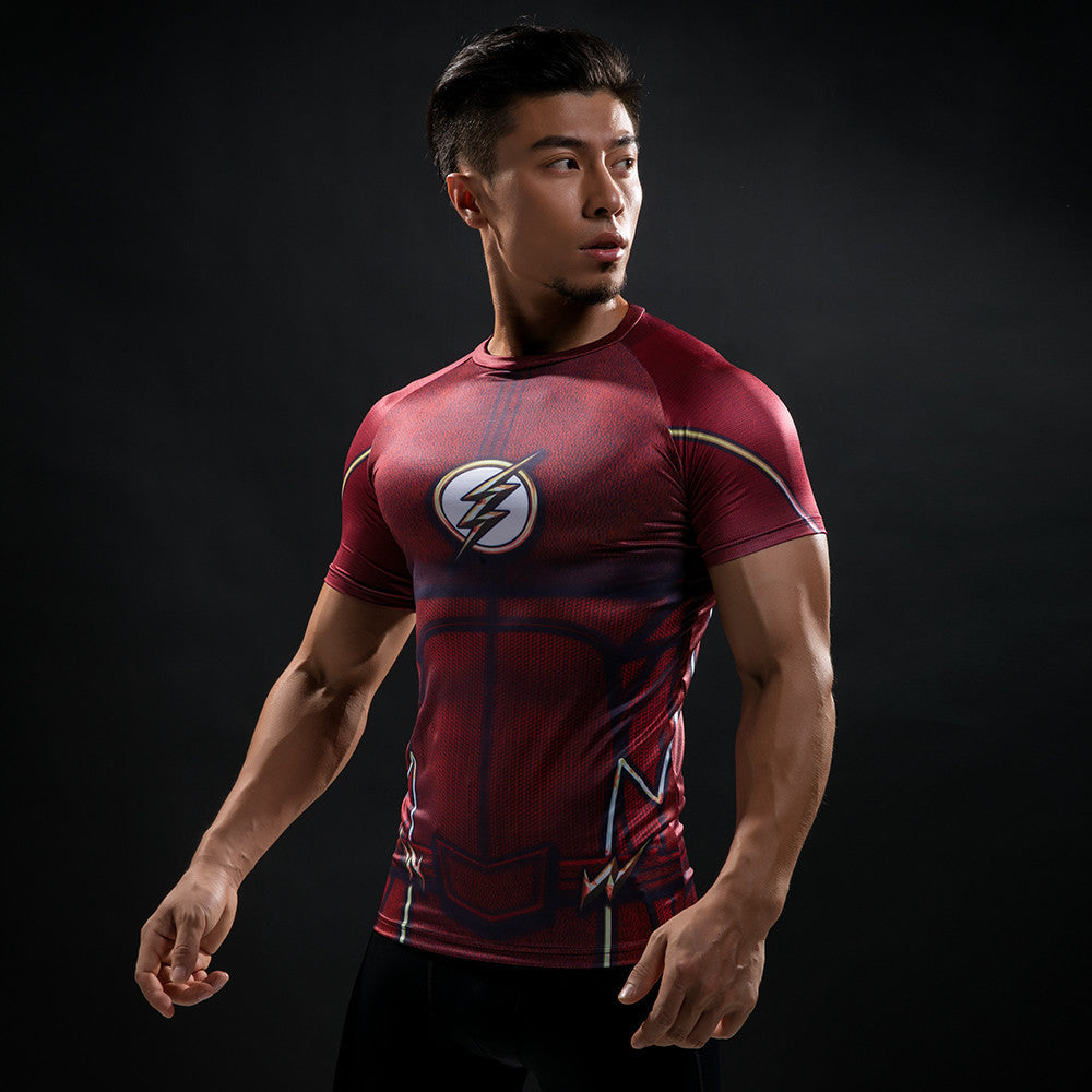 The Flash Compression Shirt for Men – I AM SUPERHERO