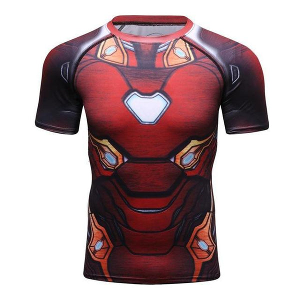 Infinity War IRON MAN Red Compression Shirt for Men – I AM SUPERHERO