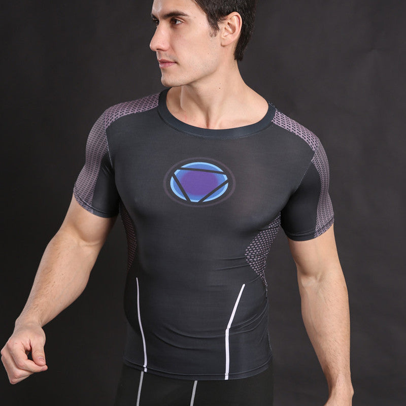 IRON MAN Black Men Compression Shirt – I AM SUPERHERO