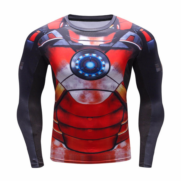 IRON MAN Compression Shirt for Men (Long Sleeve) – I AM SUPERHERO