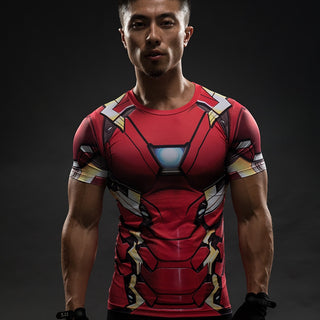 Future IRON MAN Compression Shirt for Men (Short Sleeve) – I AM SUPERHERO