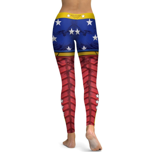 wonder woman workout leggings