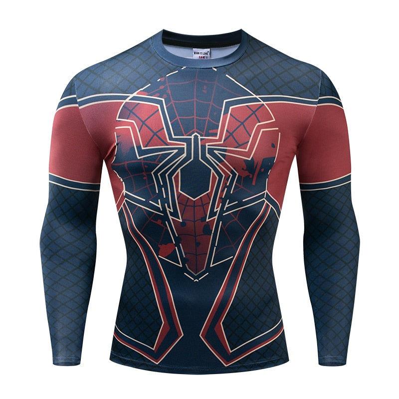 SPIDERMAN Long Sleeve Compression Shirt – I AM SUPERHERO