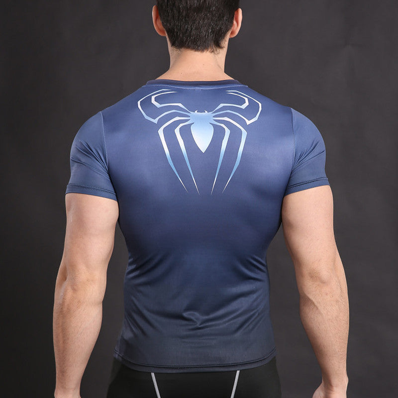 SPIDERMAN Blue Compression Shirt – I AM SUPERHERO