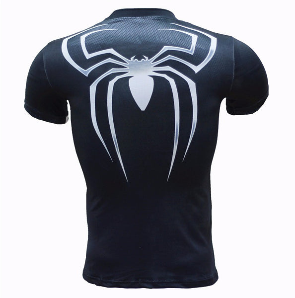 SPIDERMAN Black Compression Shirt for Men (Short Sleeve) – I AM SUPERHERO