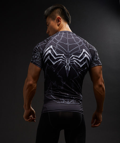 VENOM Short Sleeve Compression Shirt for Men – I AM SUPERHERO