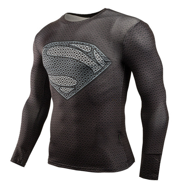 SUPERMAN Compression Shirt for Men (Long Sleeve) – I AM SUPERHERO