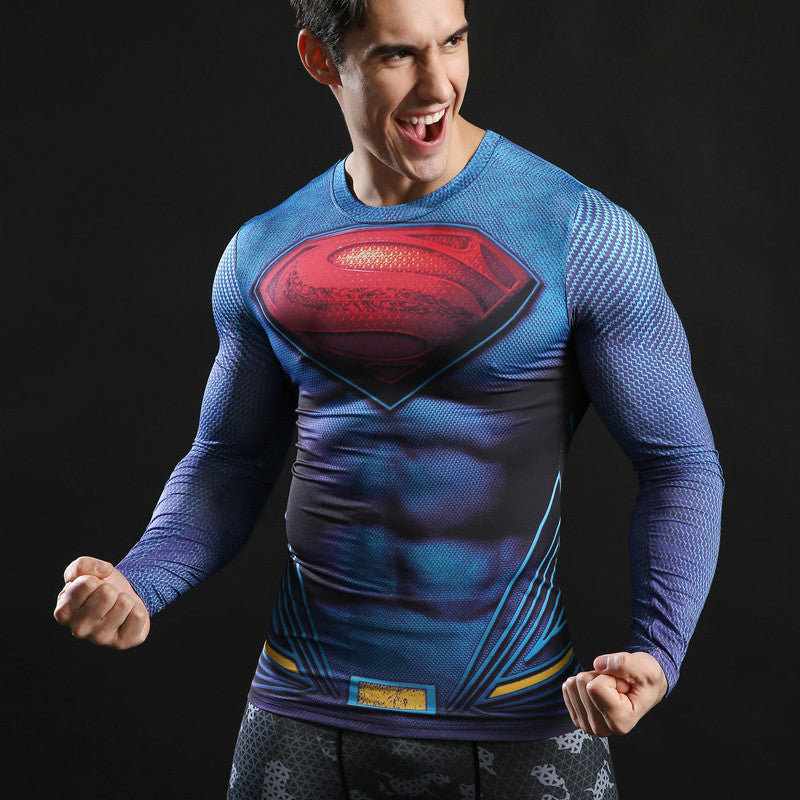 SUPERMAN Compression Shirt for Men (Long Sleeve) – I AM SUPERHERO