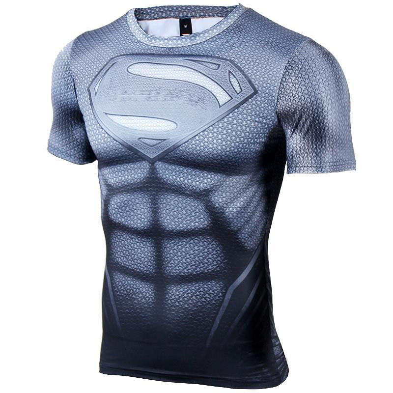 SUPERMAN Gray Shirt for Men (Short Sleeve) – I AM SUPERHERO