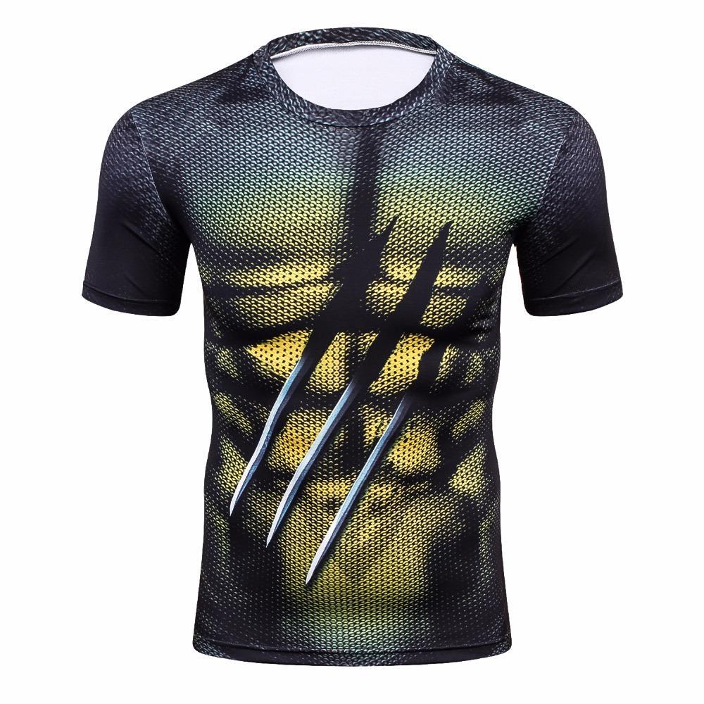 XMEN Wolverine Compression Shirt for Men (Short Sleeve) I AM SUPERHERO