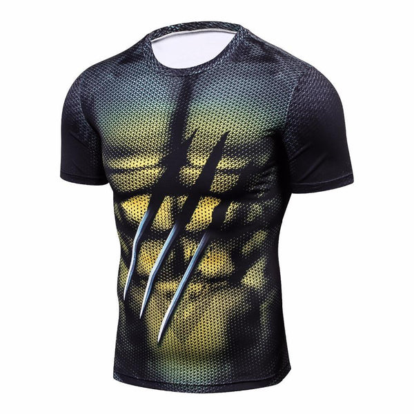 XMEN Wolverine Compression Shirt for Men (Short Sleeve) ME SUPERHERO