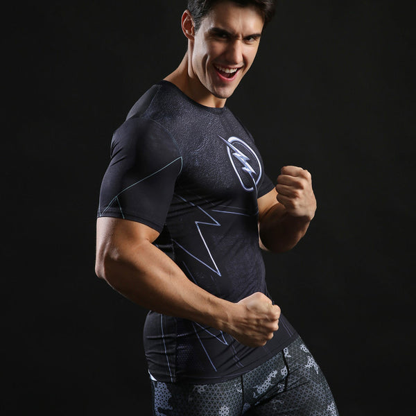Short Sleeve ZOOM Compression Shirt for Men – I AM SUPERHERO