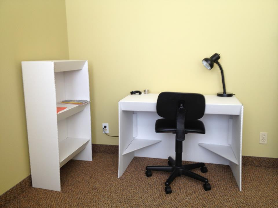 Cardboard Desk Shelf Combo Truthly Lifestyle