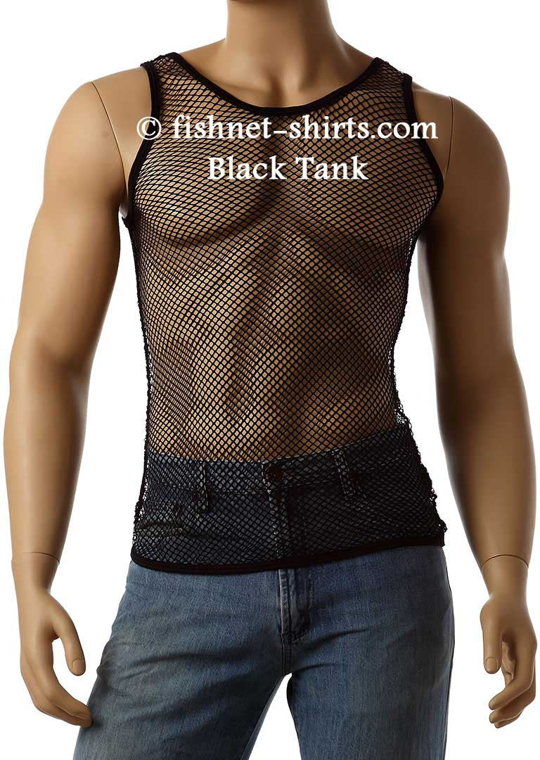 sleeveless fishnet top