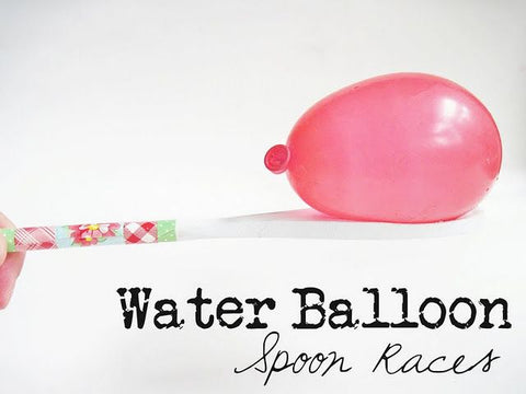 water balloon spoon game