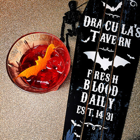 bloody negroni halloween cocktail