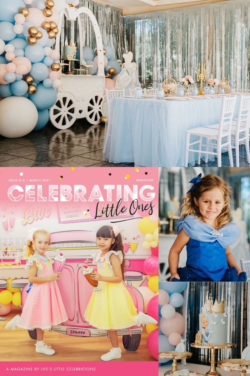 Cinderella princess party set up