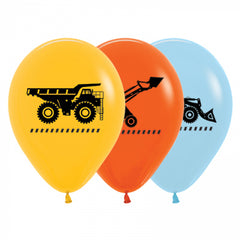 constriction digger truck balloons