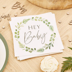 botanical baby napkins