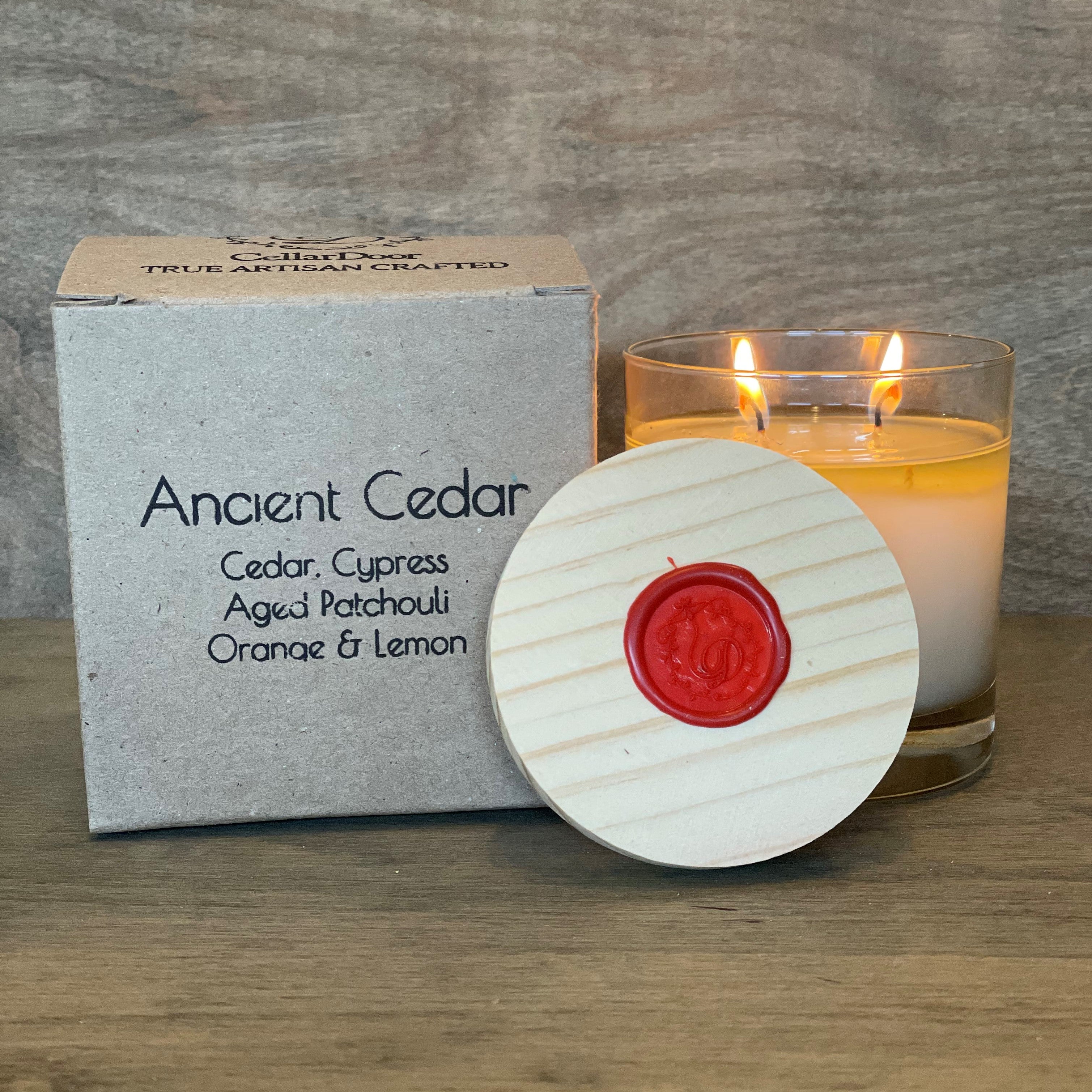 Ancient Cedar 2 Wick Glass Candle