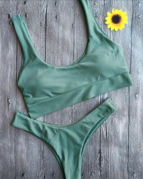 sport tank bikini set