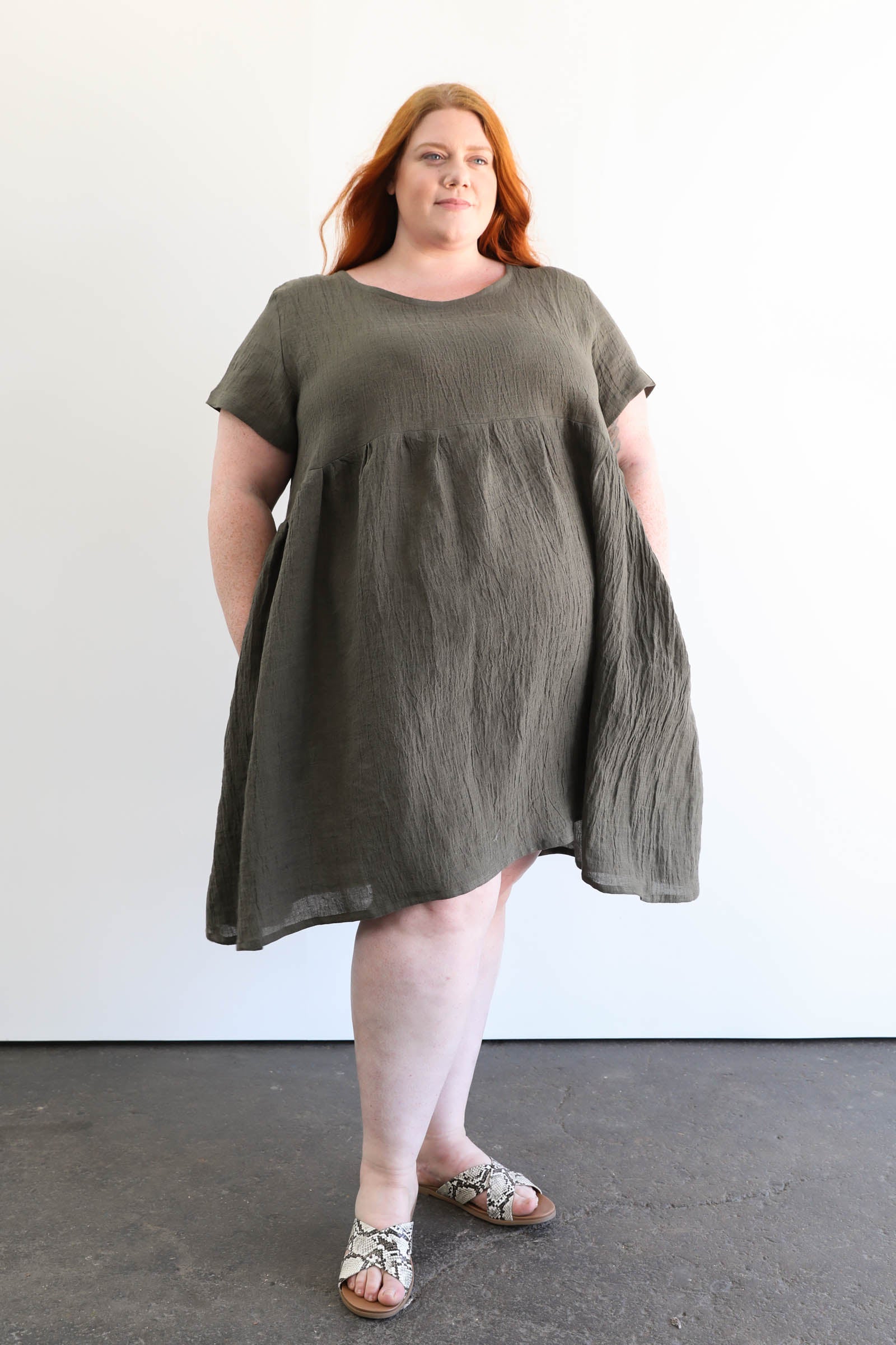 linen gauze dress