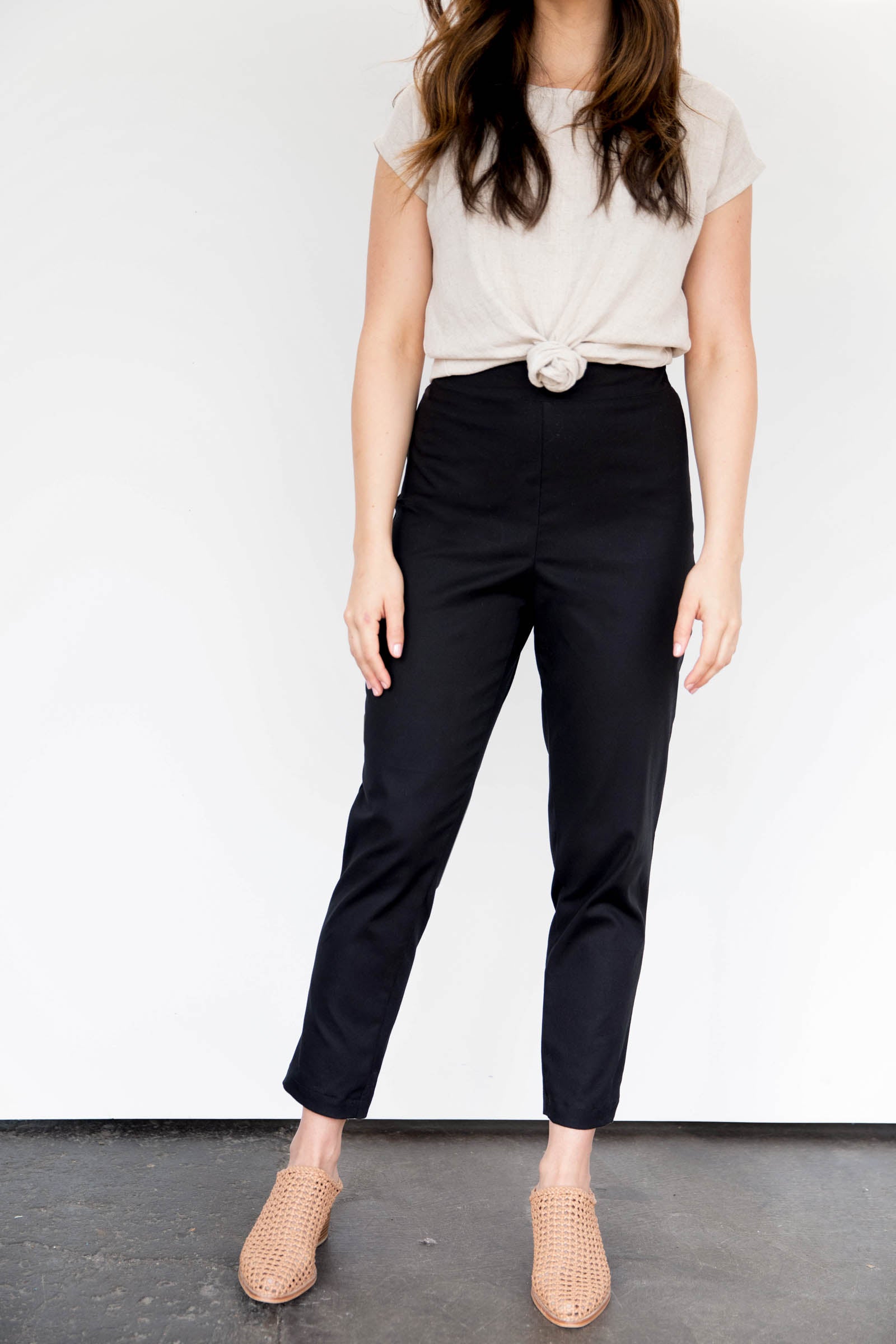 Solana Slim Leg Pants In Stretch Cotton Only Child