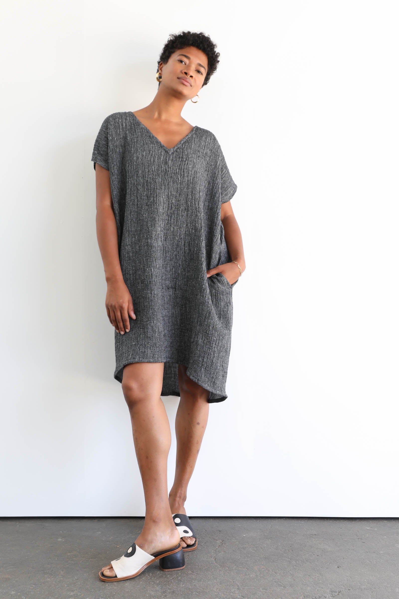 linen gauze dress