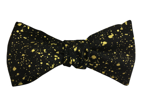 Black and Gold Bow Tie