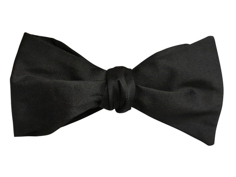 Black Silk Bow Tie