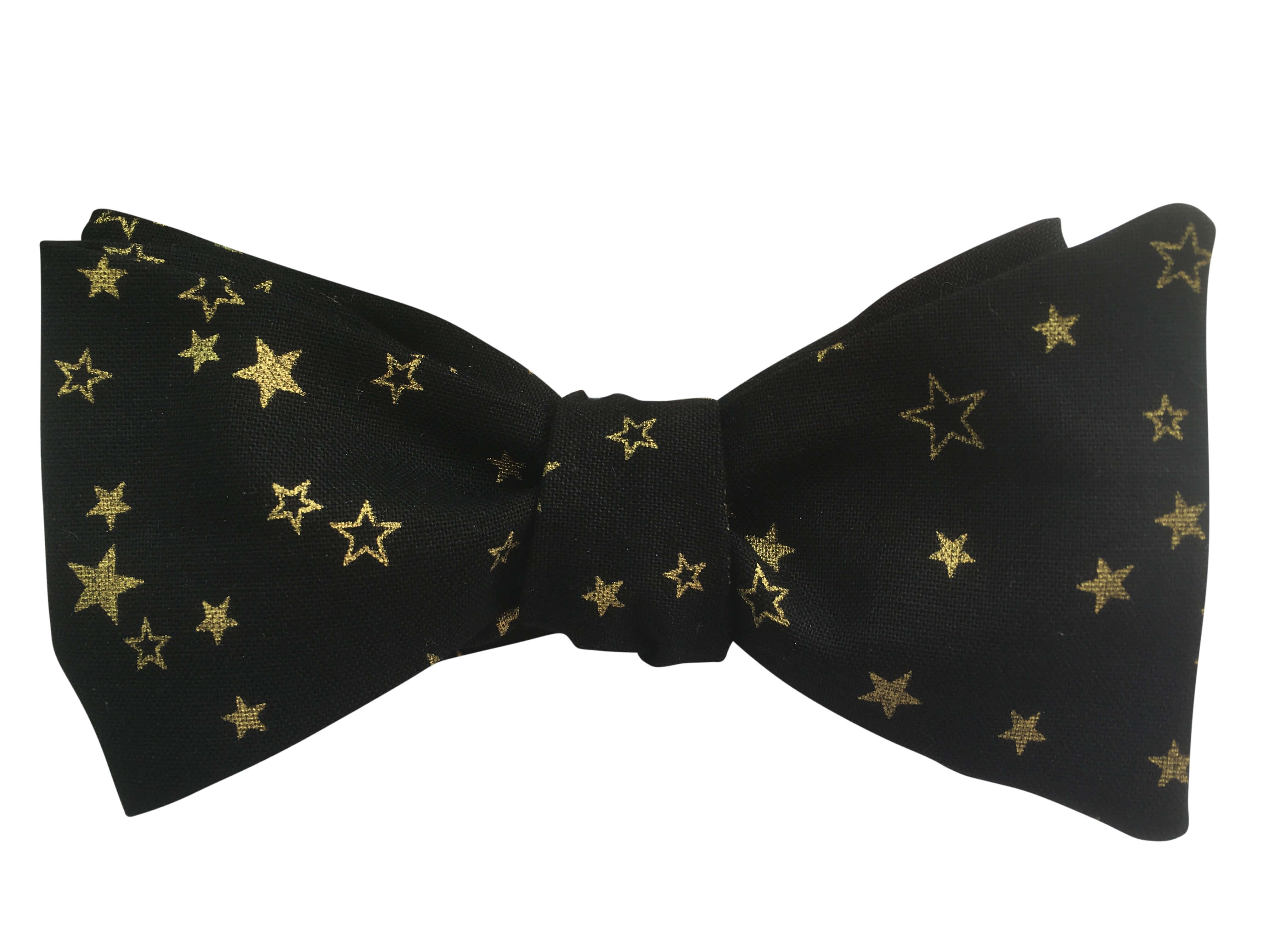 black and gold bow tie