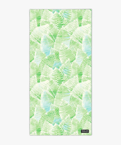 green beach towel