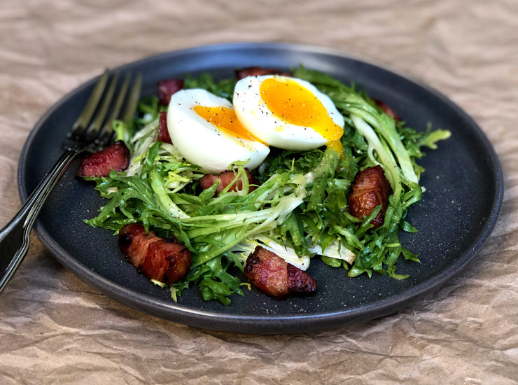 Frisee Salad With Warm Lardons The Baconer