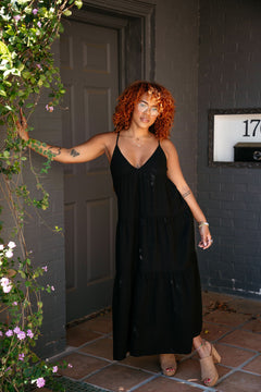 Bimini Black Midi Dress