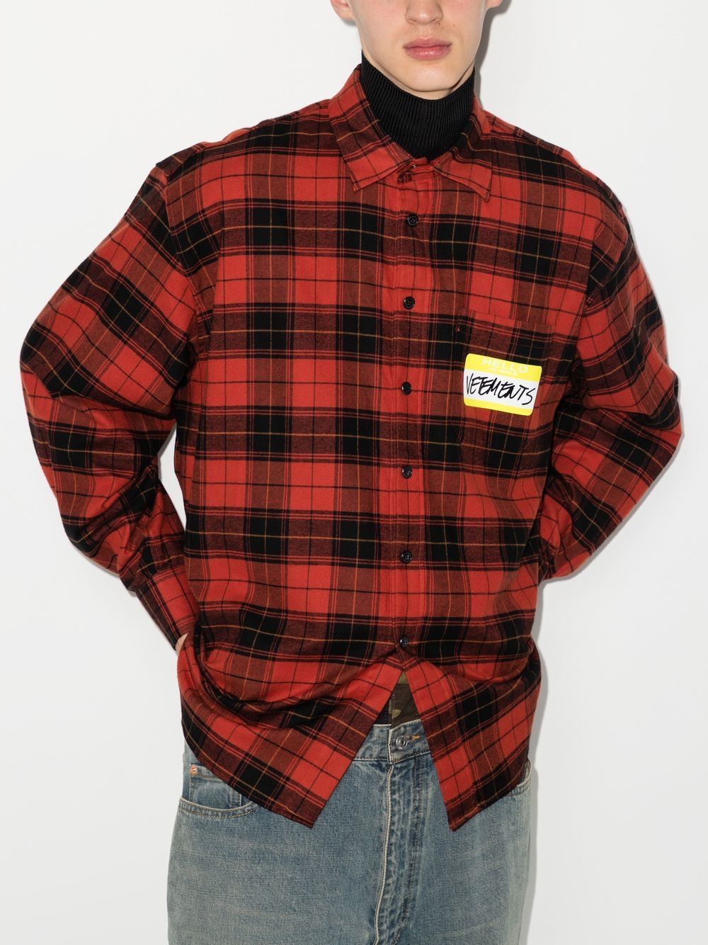 VETEMENTS / MY NAME IS FLANNEL SHIRT-