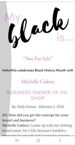 Black History Month, Hello Tittie, Michelle Cadore, Owner of DA SPOT NYC