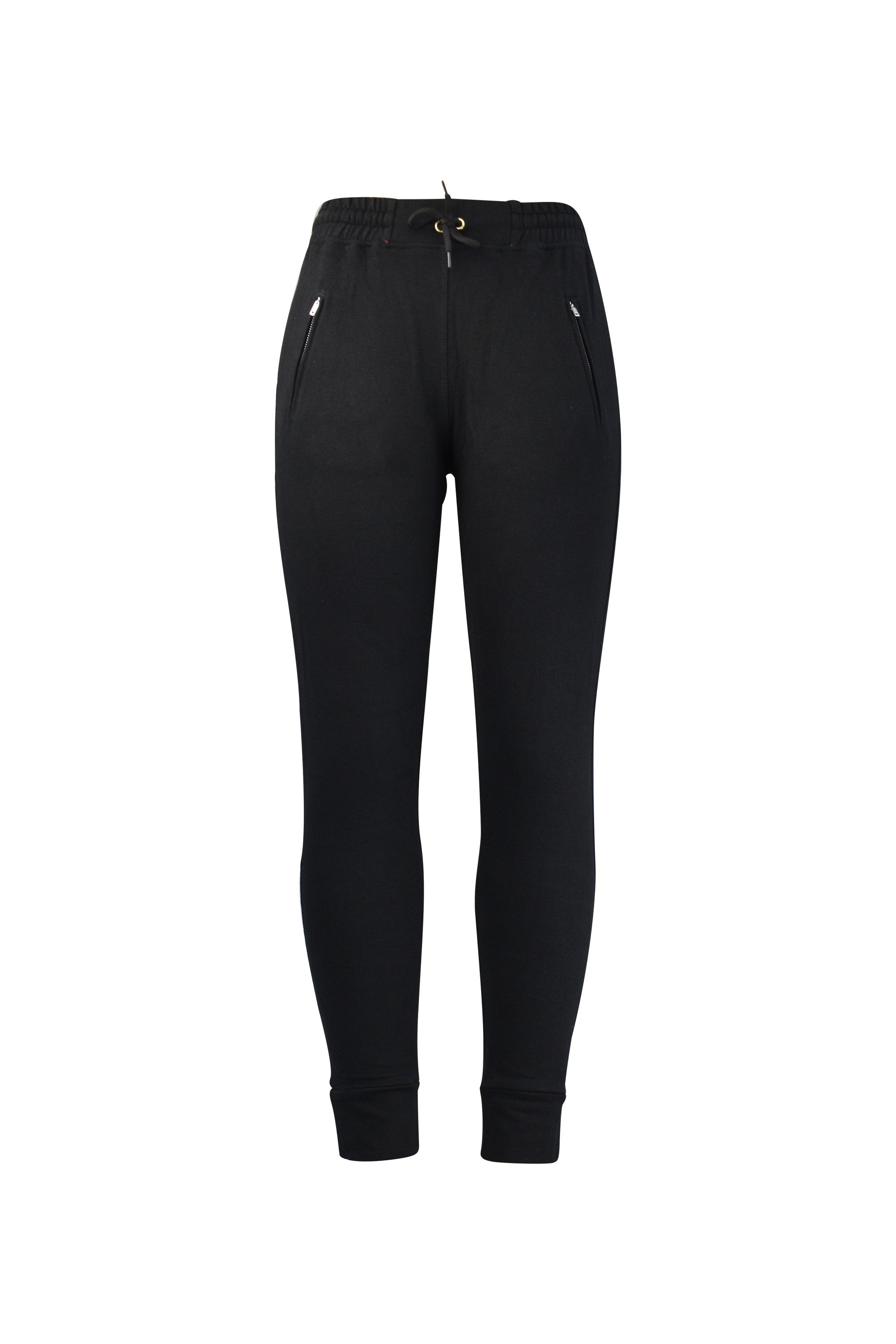 black jogger leggings