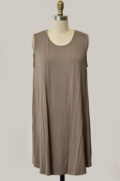 Sleeveless Tunic Top with Criss Cross Back // More Color Options – The ...