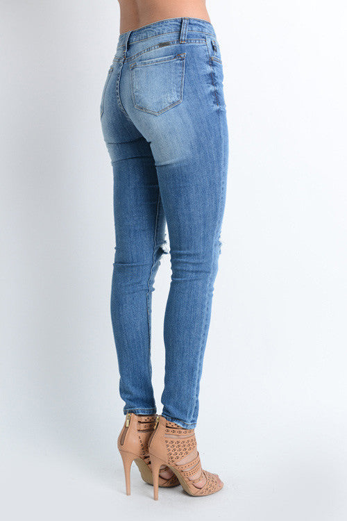Perry Distressed Skinny Jeans – The Poppy Boutique