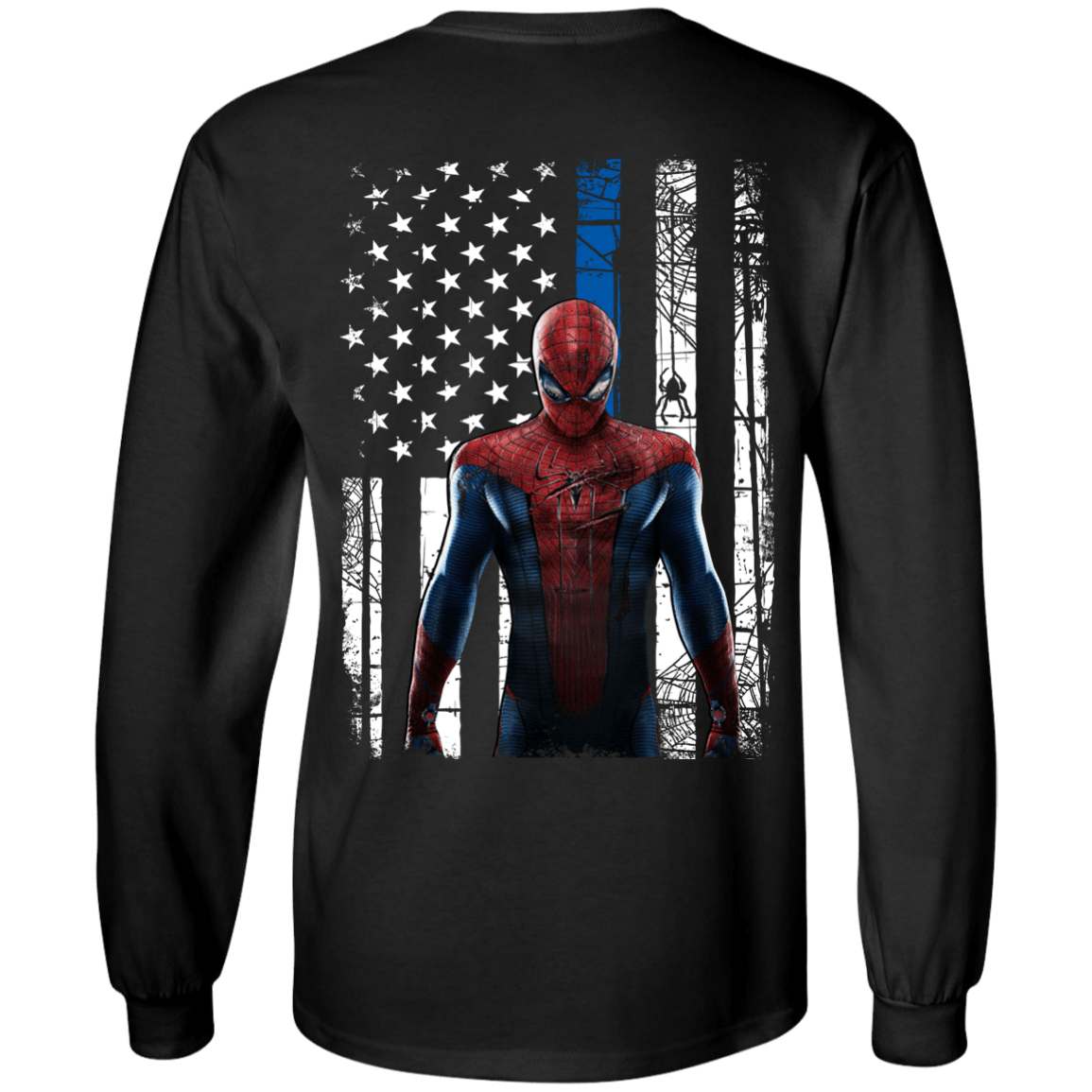 thin blue line superhero shirt