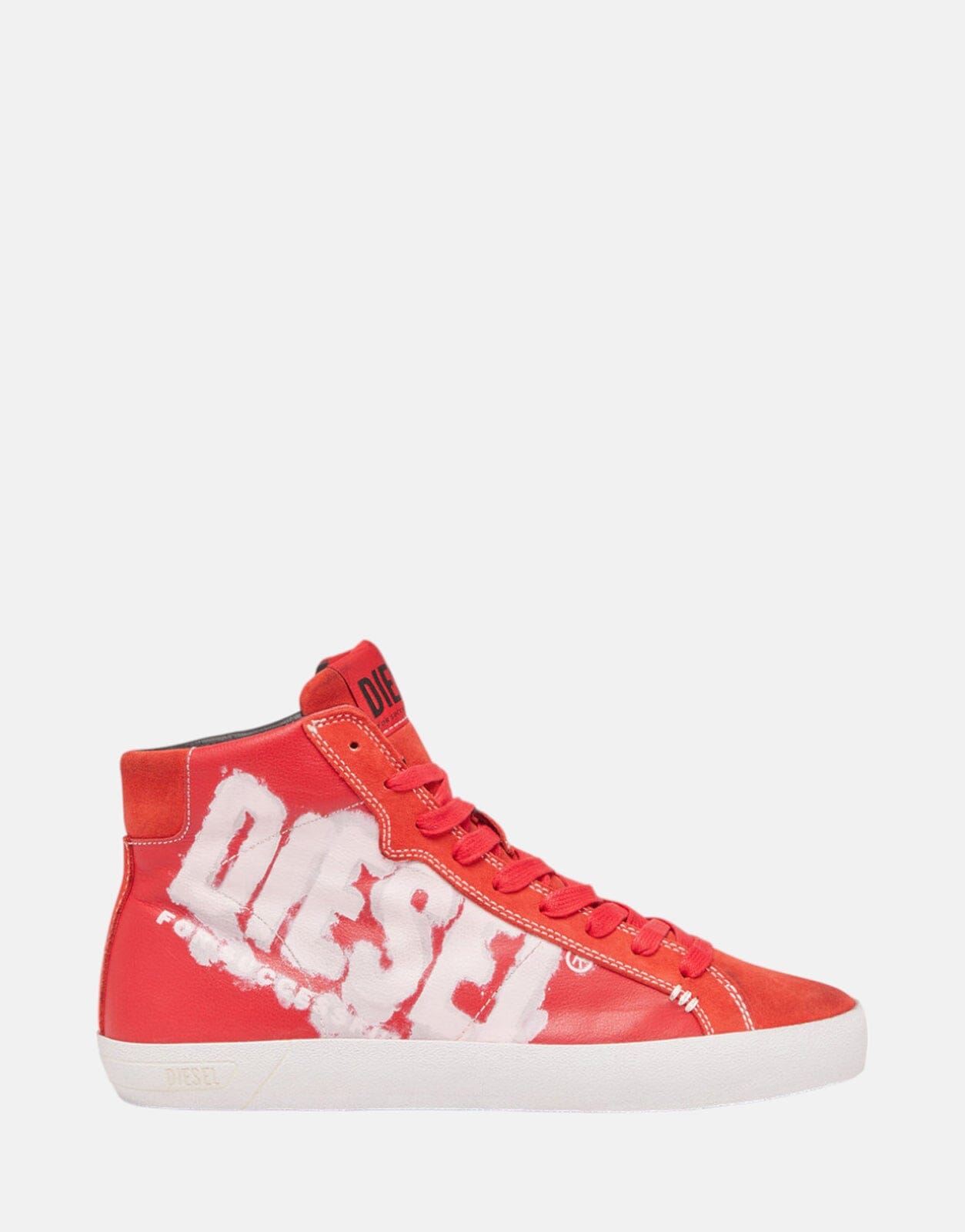 Diesel S-Leroji Mid X Sneakers, UK10 / Red