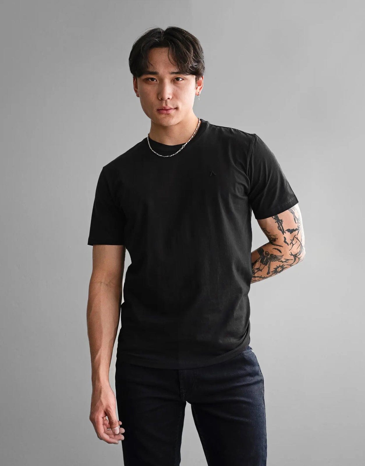 Men's Calida 14065 Focus V-Neck T-Shirt (Black M)