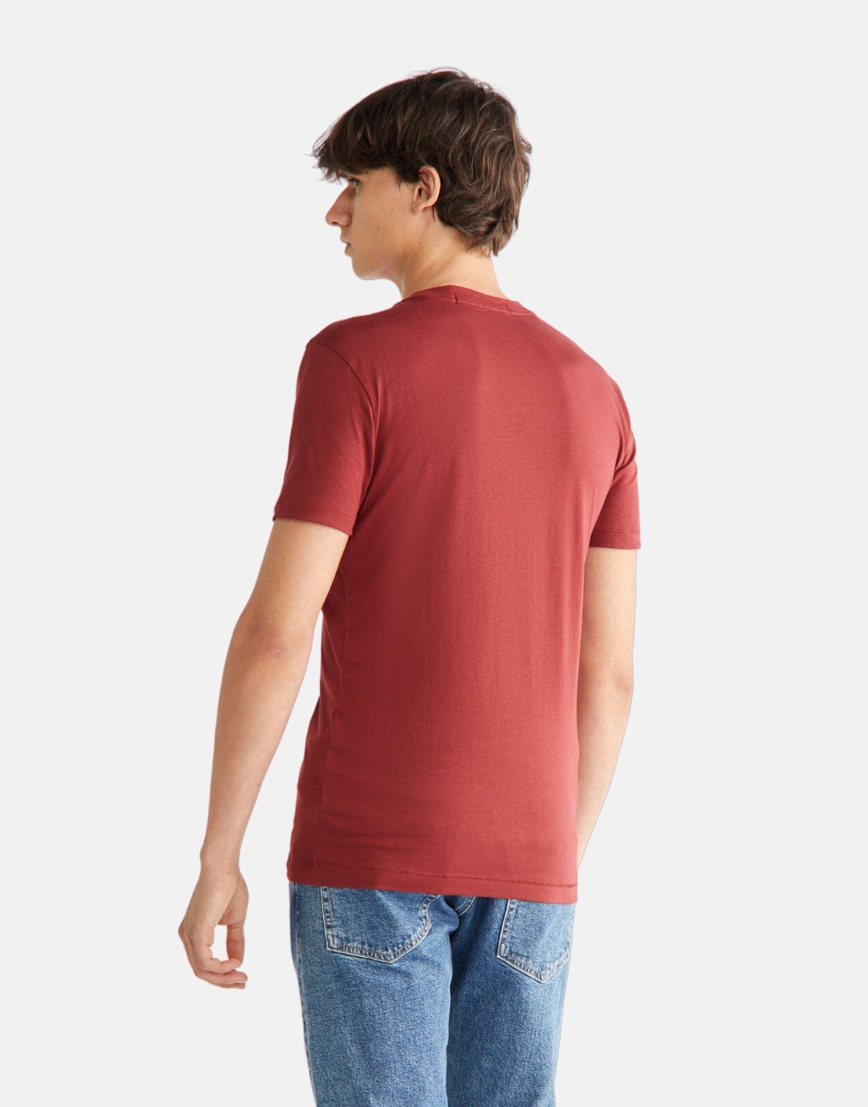 Calvin Klein Institutional Logo Slim Orange T-Shirt