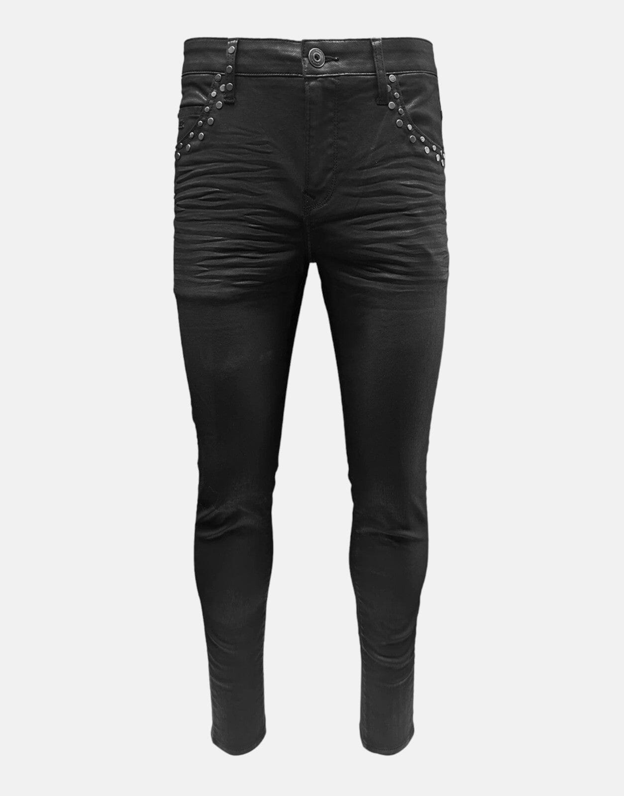 Vialli Dagger Ultra Fit Black Jeans, W36 L32 / Black