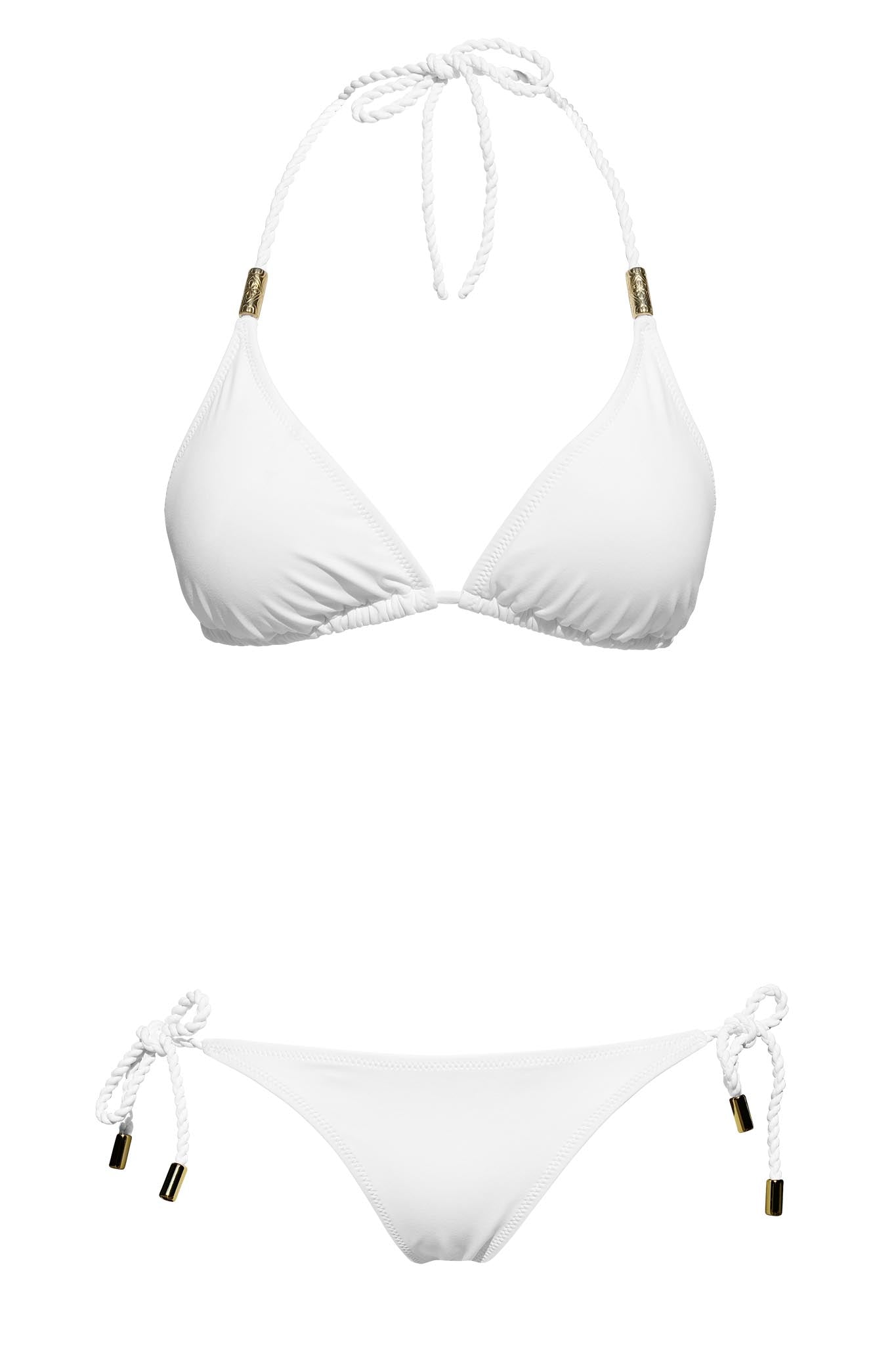 white bikini set