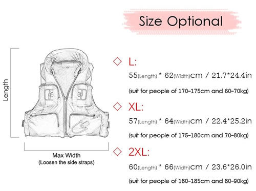 Fishing Vest Weight Options