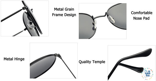 Vintage Retro Sunglasses - 3447 Oval Design