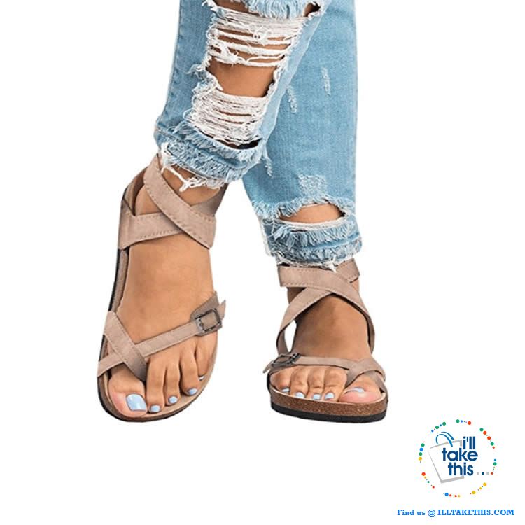 belt buckle sandals